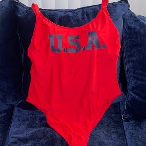 One Piece USA Bathing Suit